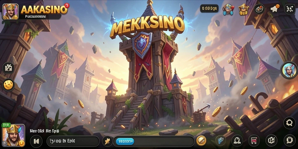 Tangkapan layar AAKASINO menampilkan gameplay Tower Defense yang mendebarkan.