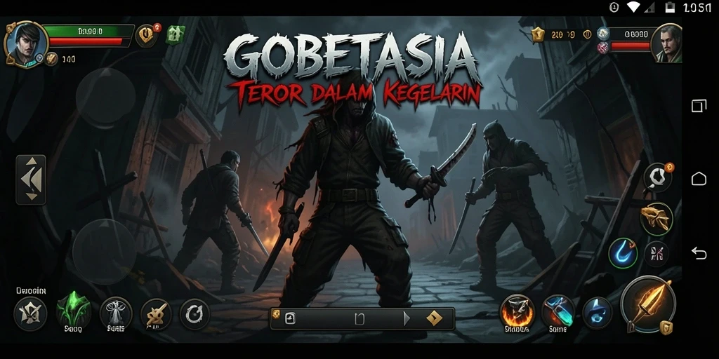 Gameplay menegangkan dalam GOBETASIA yang penuh misteri.