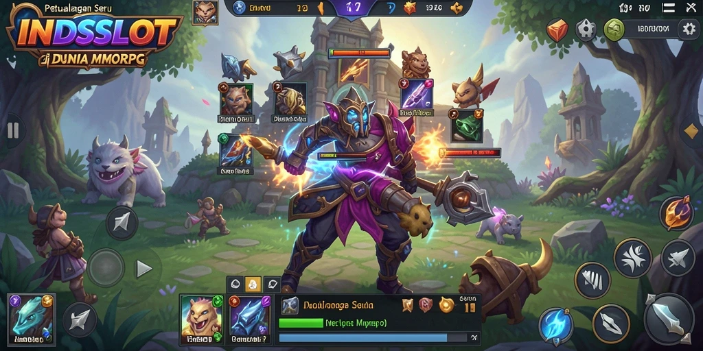 Gameplay INDSLOT yang seru dan mendebarkan di dunia MMORPG.