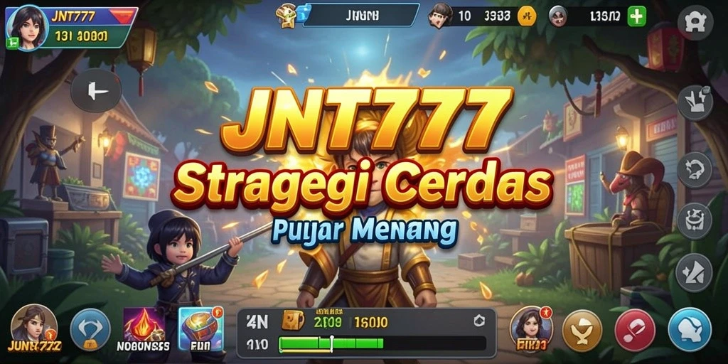 Screenshot gameplay JNT777 menunjukkan aksi strategi yang intens.
