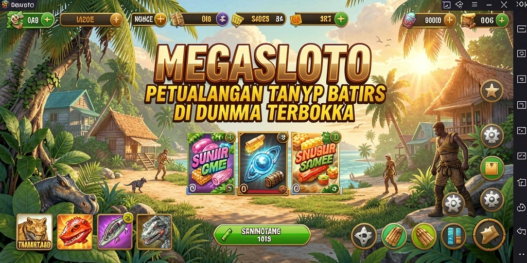 Tampilan gameplay menakjubkan di dunia terbuka MEGASLOTO.