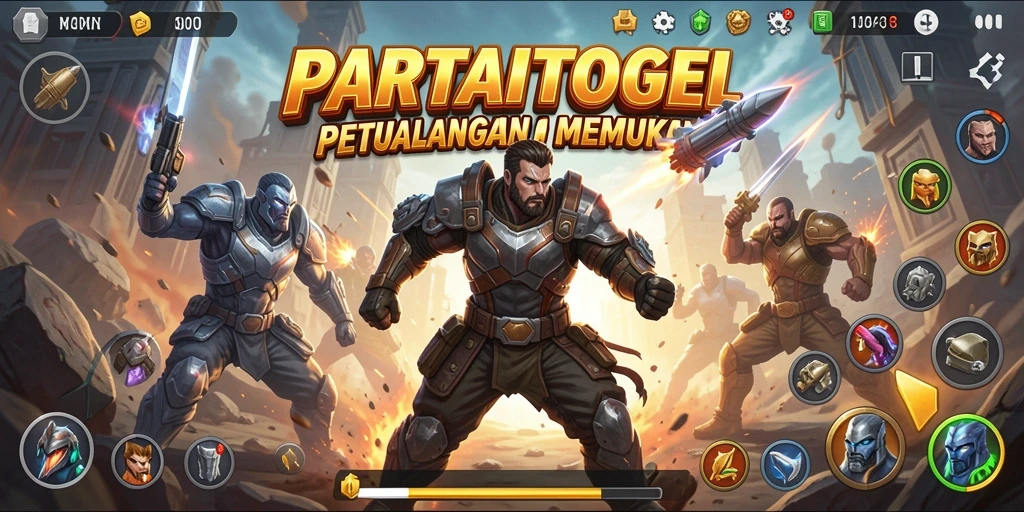 Tampilan gameplay PARTAITOGEL yang penuh aksi mendebarkan.