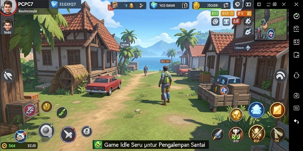 Tampilan gameplay PCPC7 yang menawan dan interaktif.