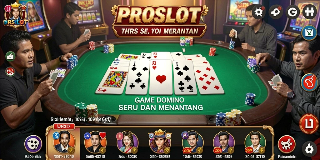 Gameplay menarik Domino dalam PROSLOT yang menghibur.