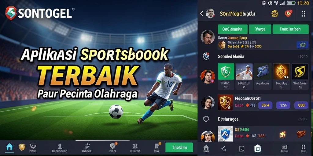 Tampilan antarmuka SONTOGEL dengan fitur taruhan olahraga yang menarik.