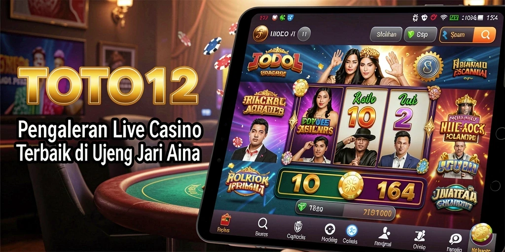 Tampilan gameplay TOTO12 yang menarik dalam suasana Live Casino.