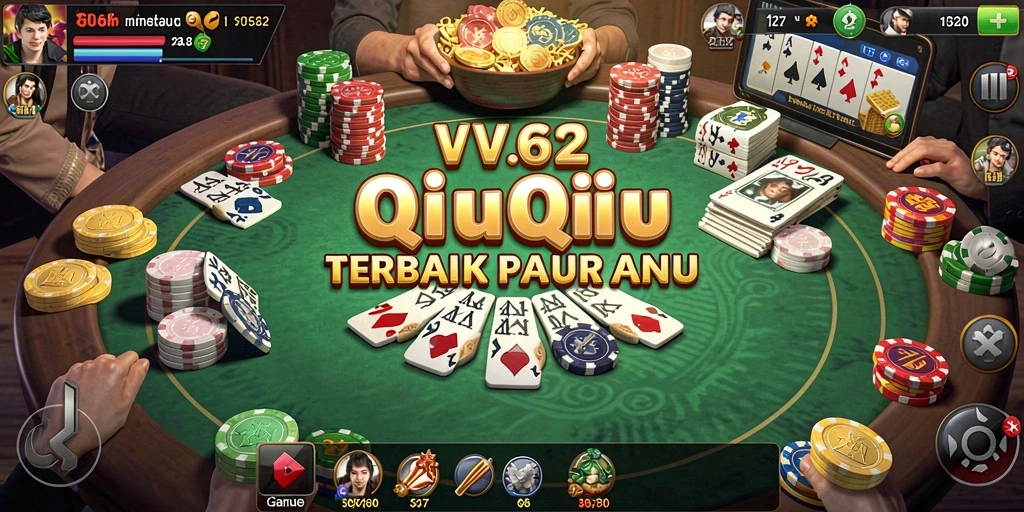 Screenshot gameplay QiuQiu VV62 menampilkan keseruan permainan.